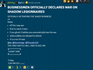 Businessmen of CP declares war on SL after getting raided. AB raided with his US division which led to part of his coup