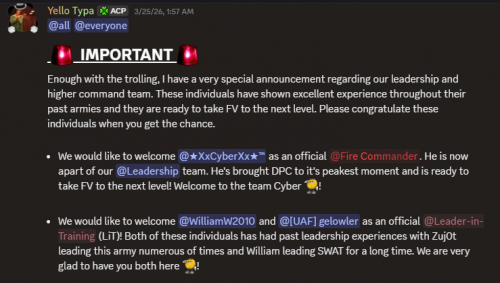 Cyber announces retirement from Fire Vikings leadership: promotion to leader