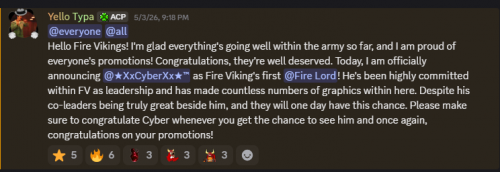 Cyber announces retirement from fire Vikings leadership: promotion announcement 